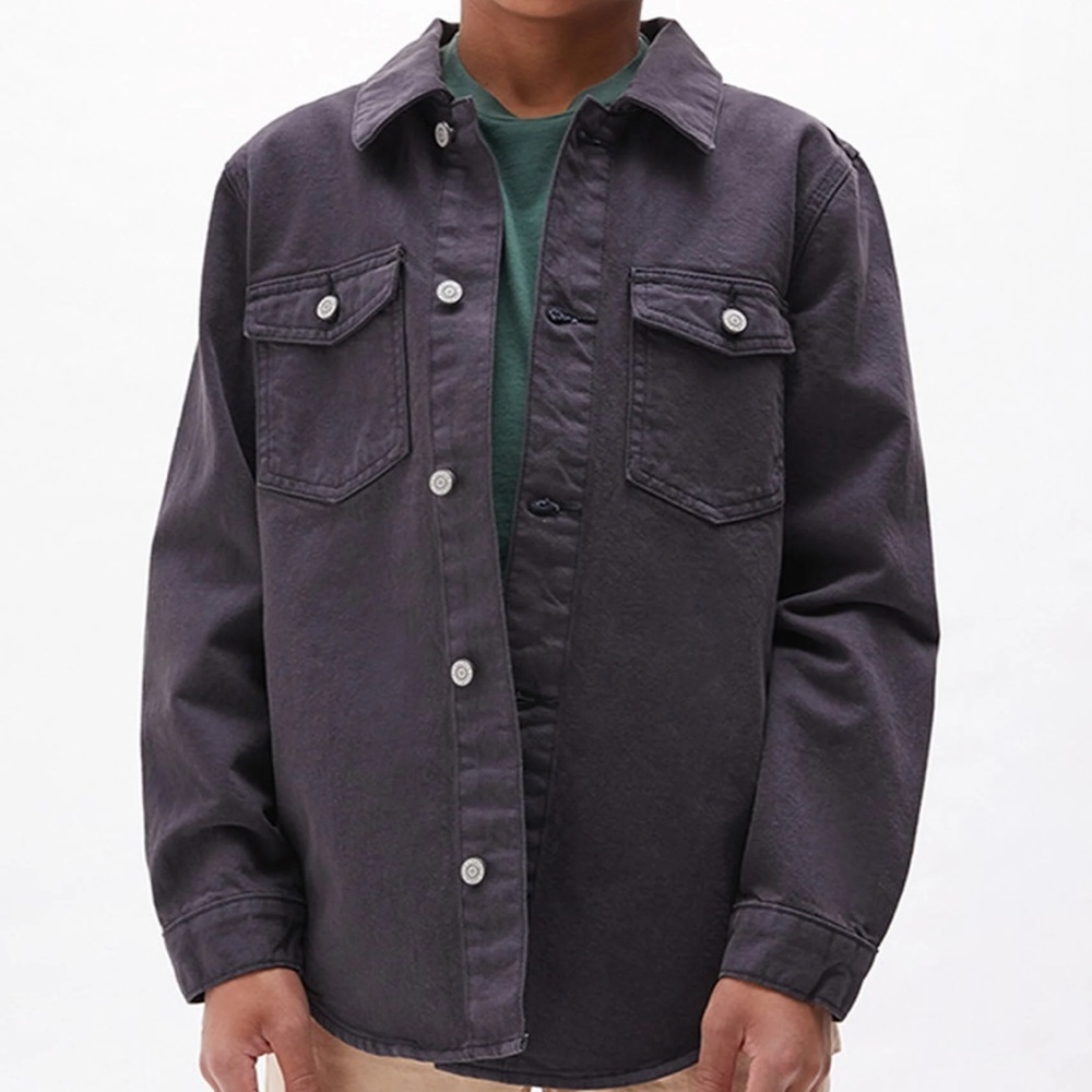 New PacSun Kids Button Down Shacket - Picture 2 of 5